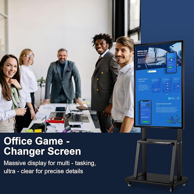 49" FHD Smart Board | Interactive Digital Whiteboard for Classroom, Office & Home | 8GB+64GB, Wireless Screen Mirroring from Android 12, Advanced Touch Annotation, Live Streaming (Board Only)