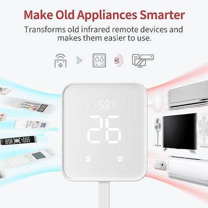 SwitchBot Wi-Fi Humidity Sensor 4 Pack with Hub 2 (Matter Enabled), IP65 Indoor Outdoor Thermometer Wireless, Humidity/Temperature/Dewpoint/VPD Sensor with Smart Alerts, Compatible with Alexa