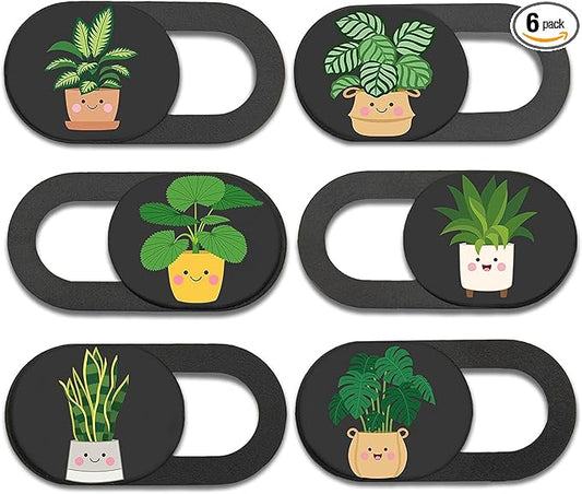 MESMOS 6pk Laptop Camera Cover Slide Cute, Laptop Accessories, Phone & Computer Camera Webcam Cover Slide, Stocking Stuffers, Web Cam Privacy Blocker (Small)