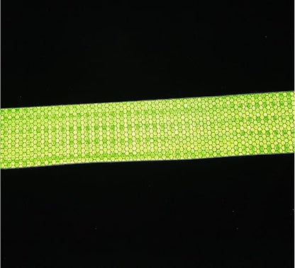 Green Reflective Tape Outdoor Waterproof 2 inch Wide, High Visibility Warning Industrial Marking Tape, Safety Stickers (68 feet,5 Rolls)