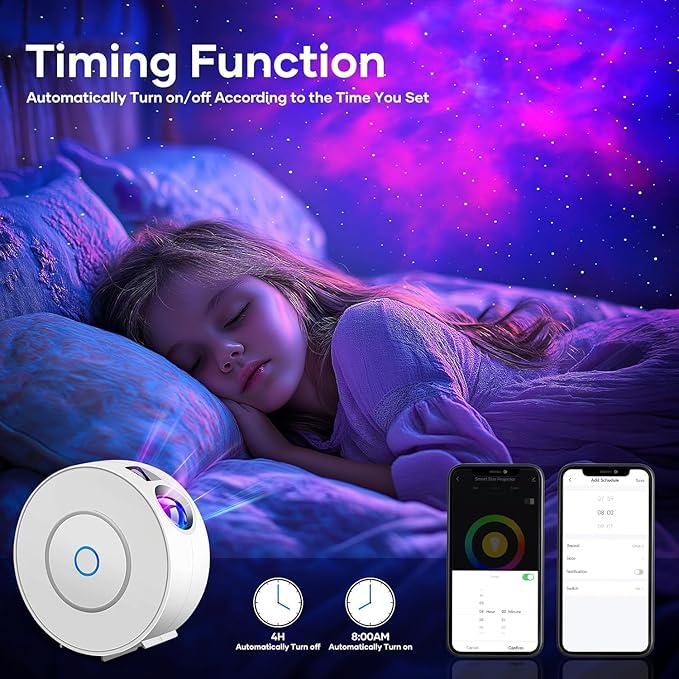 Galaxy Projector for Bedroom, Star Projector,Smart APP Control Memory Setting, Compatible with Alexa & Google Home, for Kids Adults Bedroom,Room Decor,Game Room,Party (Green Star+Remote)