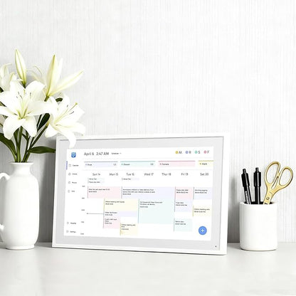 Smart Digital Calendar Wall Touch Screen 15.6'' - FHD Electronic Wall Calendar with Chore Chart, Family Schedule Planner & Meal Tracker, Support Wall/Desk Installation (15.6 inches)