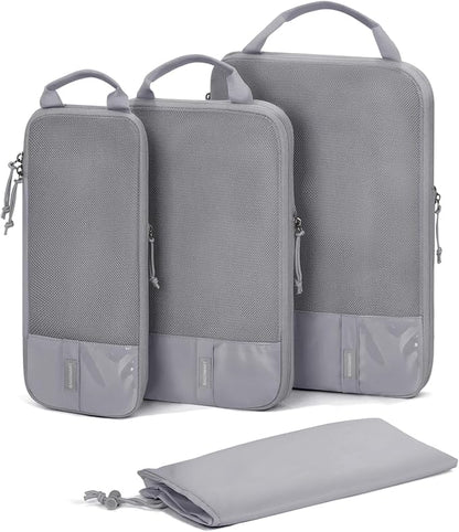 BAGSMART 6 Set /4 Set/2 Set Compression Packing Cubes for Travel, Lightweight Luggage Organizer Bags, Durable Space Saver Bags Travel Essentials