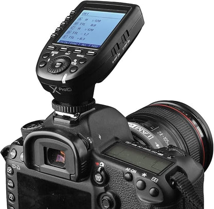 Godox XPro-C E-TTL Wireless Flash Trigger Transmitter for Canon EOS HSS 1/8000s TTL-Convert-Manual Function Large LCD Screen Slanted Design 11 Customizable Functions 5 Dedicated Group Buttons