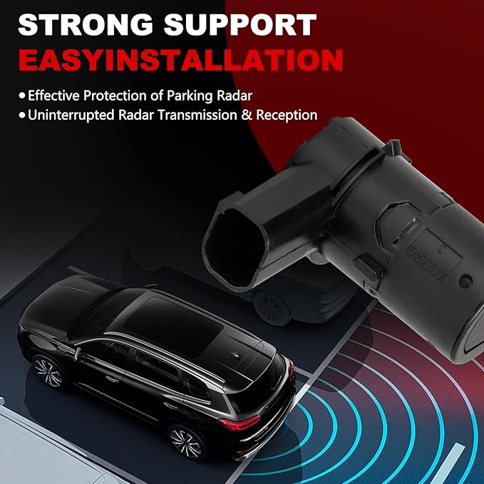 Rear Parking Assist Sensor Compatible with Ford F150 F250 F350 F450 F550 E-150 E-250 Escape Explorer,Lincoln Navigator,Mercury Mariner,4 PCS Reverse Backup Bumper Parking Sensors,OE#3F2Z15K859BA
