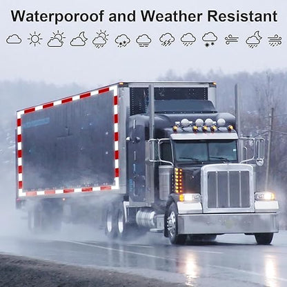 Golden Fox DOT-C2 Reflective Tape, 2 Inch x 200 Feet, Outdoor Waterproof with Strong Adhesive, Red and White, High Visibility for Trailers, Vehicles, Boats, Signs