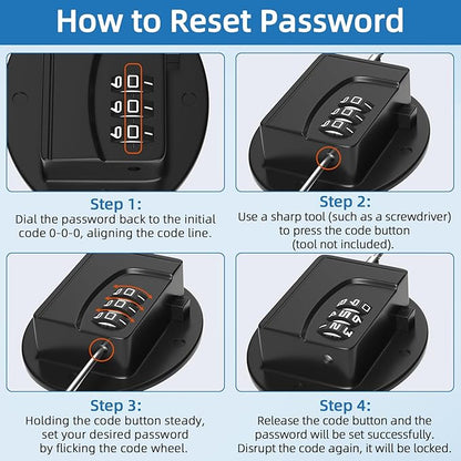 AOSITE Keyless Digital Lock - Multi-Purpose Child Proof Latches for Refrigerator, Freezer, Cabinet, Drawer & Wardrobe, No-Drill Adhesive Safety Lock with Combination Code (1Pack Black)