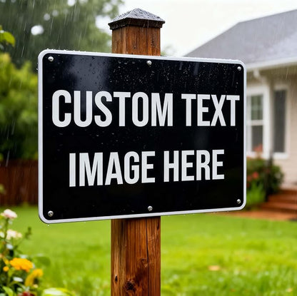 Custom Metal Signs Outdoor, 24x18 Inch, Engineer Grade Reflective Option, .040 Rust-Free Aluminum, UV Protected, Weather/Fade Resistant