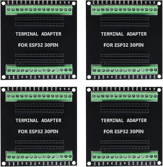 4Pcs ESP32 30Pin Breakout Board GPIO 1 into Expansion Development Board Compatible with 30 Pins ESP32S ESP32 ESP-WROOM-32 Board