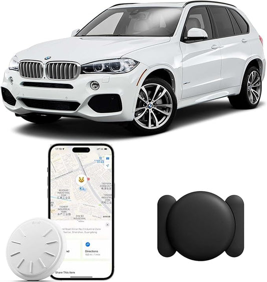 ZFSJTAG GPS Tracker for Vehicles, 1PCS Real Time GPS Tracker Work with Find My (iOS Only), MINI Car Tracker Device Hidden for Vehicle with Magnetic Case, No Monthly Fee, Waterproof