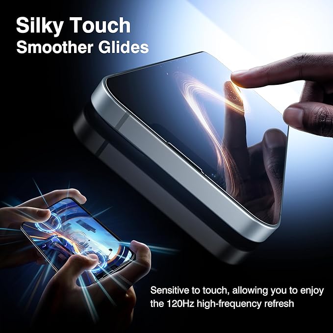 EZ-GLAZ- 4 Pack for iPhone 14 Plus Screen Protector [6.7"] With 2 Pack Camera Lens Protector, 9H+ Hardness 12FT Military Grade Shatterproof Scratch Resistant Durable Tempered Glass Film with Flawless Fit Kit, HD Clear