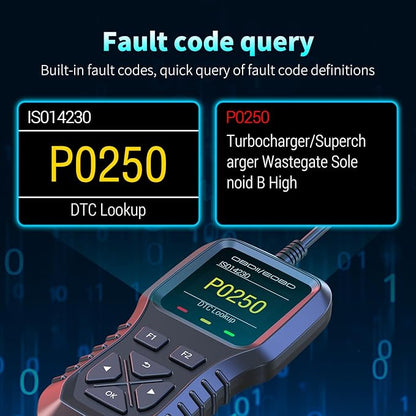 K1 obd2 Scanner,obd2 Scanner Diagnostic Tool,Car Code Reader for Check Engine Light, Real-Live Data, Freeze Frame with Colour Screen, Multilingual Plug & Play for All OBDII & EOBD Vehicles