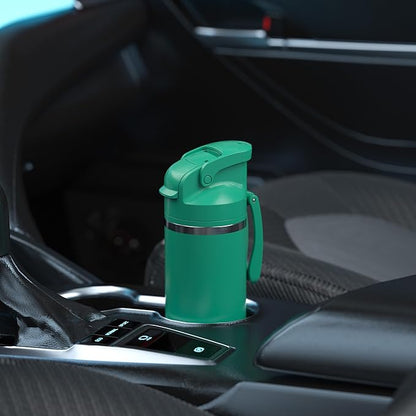 OISIZ Insulated Water Bottle 20 oz with 2 in 1 Spout and Straw Lid,One Click Safety Lock,100% Leakproof,Keep Cold 24H,Vacuum Stainless Steel Water Bottle for School,Travel and Sports,Dishwasher Safe