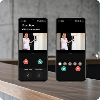 Video Door intercom 2-Wired, doorbell withCamera, Full HD Camera, Door intercomSupports Password, 7" WiFi Monitor andTuya APP, 2-Way Audio, Unlock for HomSecurity System
