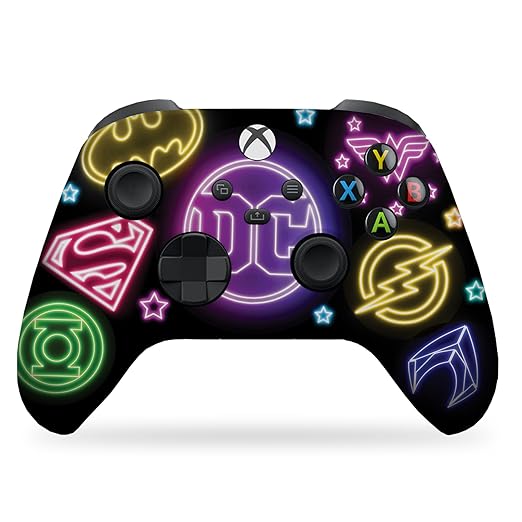 DreamController DC Comiic NEON Custom X-box Controller Wireless compatible with X-box One/Series X/S Proudly Customized in USA with Permanent HYDRO-DIP Printing (NOT JUST A SKIN)