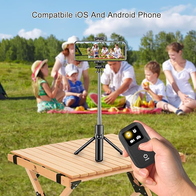 Suptig Wireless Remote Control for GoPro Hero 13/12/11/10/9/8 Black, Gopro Max, Phone, Built-in Rechargeable Battery
