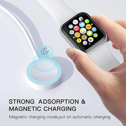Fast Charging for Apple Watch Charger,2Pack PD USB C Fast iWatch Charger Block with 6FT Magnetic Wireless Cable for iWatch Charging Compatible with Apple Watch Series 11/10/9/8/7/6/SE2/5/4/3/2/1/Ultra