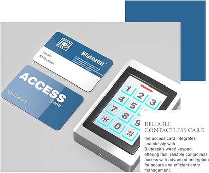 Blütezeit RFID Access Card for Sliding & Swing Gate Openers – Compatible with MWK-20 Wired Keypad, Touch-to-Open Gate Entry Card (125kHz)