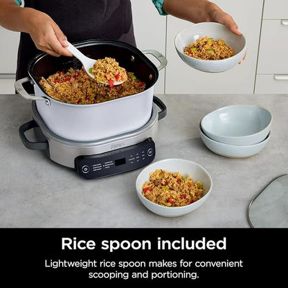 Ninja Foodi PossibleCooker 6.5Qt PRO Plus 10-in-1 Smart Cook System - Multi-Function Rice Cooker, Slow Cooker, Sous Vide with Thermometer - Electric Pot for Kitchen Appliances (6.5 QT)
