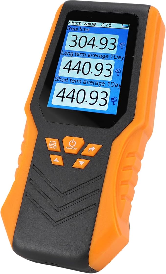 Aramox Radon Detector Digital Readings Portable Monitor for Home Office School, LCD Display, Rechargeable Battery, Easy Monitoring and Versatile Usage