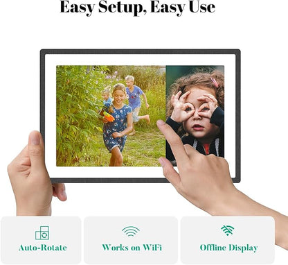pexar by Lexar WiFi Digital Picture Frame 11″ | Yahoo Tech Best Tested Frame 2025 | 2K Resolution Ultimate Clarity, Anti-Glare Touch Stunning Screen for Gifting, Share Photos/Videos via APP