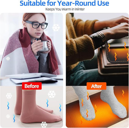 Heated Desk Pad Mouse Pad - Heated Desk Mat - Warm Desk Pad - 3 Levels Heating & 4 Hours Auto Shut-Off, PU Leather Mouse Pad - 31.5 x 13 inch(Dull Black)