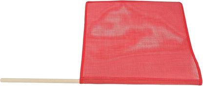 Mytee Products Red Safety Flags for Trucks with Dowel, DOT Compliant - 18 Inch x 18 Inch High Visibility Vinyl Mesh Warning Flags, 4 Pack