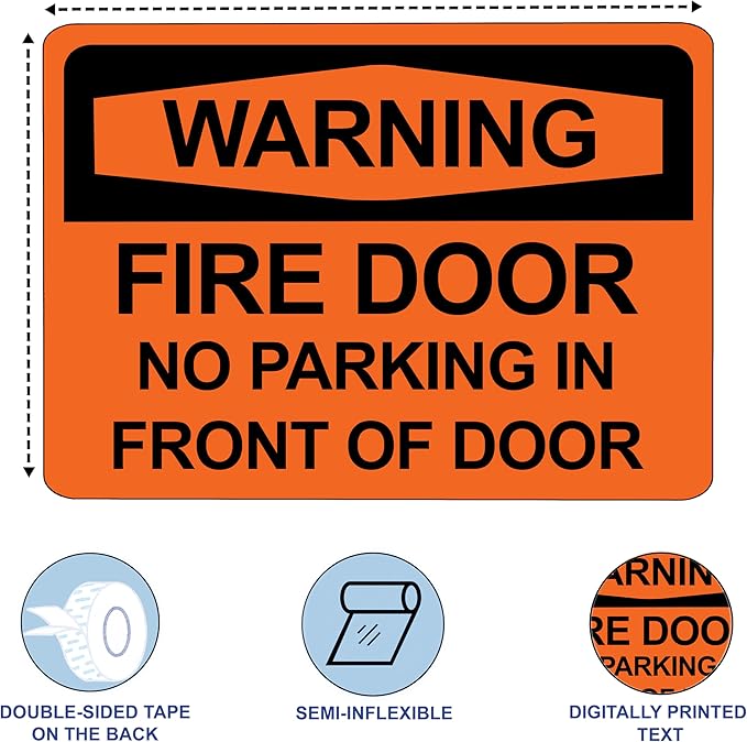 Notice Keep Door Closed Unless Loading or Unloading Sign - ADA Compliant Digitally Printed Text Wall Signs – Loading Docks Delivery Zone Safety Security Sign - Vinyl – 10” x 14”