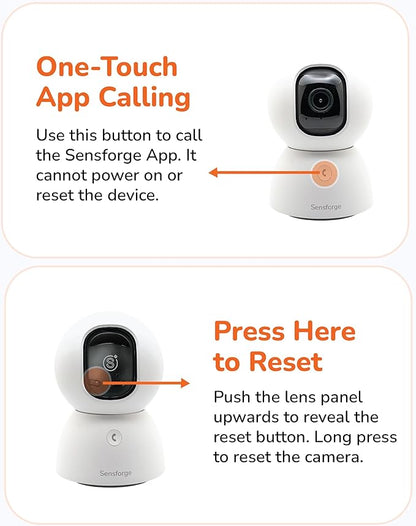Sensforge 2.5K Indoor & Outdoor Security Camera Bundle, Wired Pan-Tilt + Battery Camera Set, Human/Pet/Vehicle Detection, Dual-Band Wi-Fi (2.4G/5G), Local SD Storage, No Monthly Fees