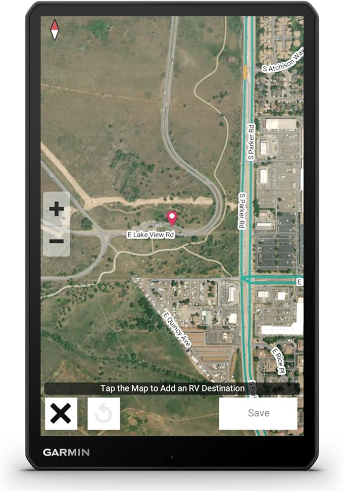 Wearable4U - Garmin RV 1095 GPS Navigator, Extra-Large 10 in Display in Landscape or Portrait Mode, Custom RV Routing, High-Resolution Birdseye Satellite Imagery and Power Pack Bundle