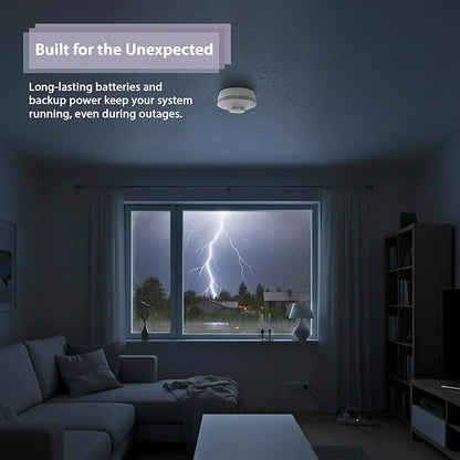 Bellman & Symfon Safe Fire Alerting Solution – Smoke Detector for Hard of Hearing - Wireless Smart Home Safety Alarm Includes Smoke Transmitter, Alarm Clock Receiver with Guiding Night Light