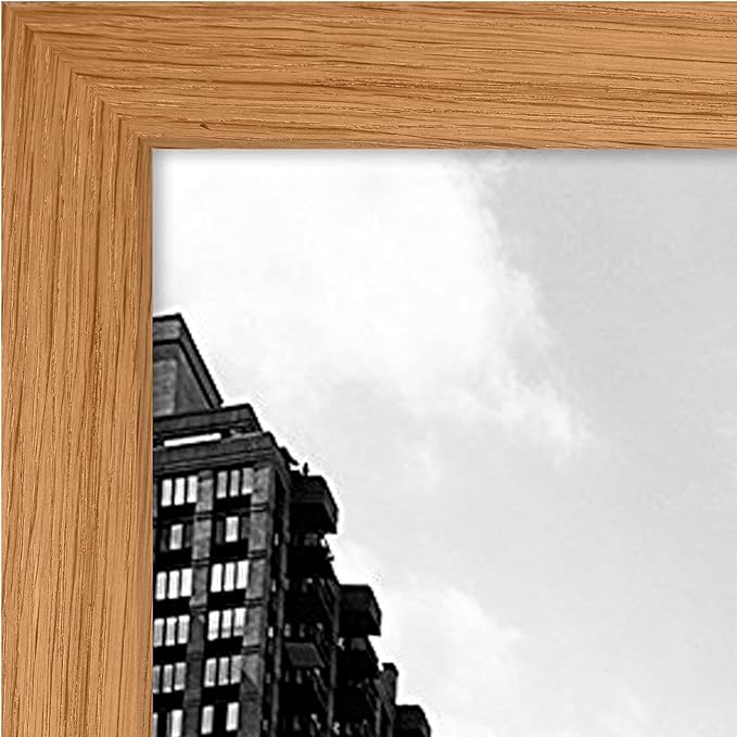 Americanflat 11x17 Picture Frame with Shatter-Resistant Glass - Signature Collection - Gallery-Style Frames Made of Engineered Wood - Photo Frame for Wall Display - Dark Oak