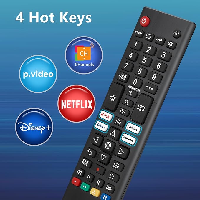 Universal for LG Smart TV Remote Control Replacement (Pack of 2)
