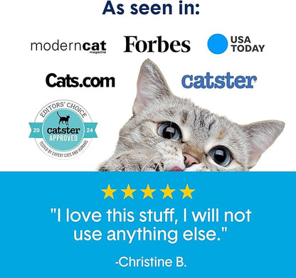 Boxie Unscented 30 Day Odor Control Clumping Clay Cat & Kitty Litter 40 lb, 99.9% Dust-Free, Hard Flat Top Clumps, No Fragrances No Fillers, Long-Lasting, Easy to Scoop