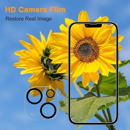 PEHAEL 3+3Pack for iPhone 13 Mini Privacy Screen Protector with Camera Lens Protector Full Coverage Anti-Spy Tempered Glass Film 9H Hardness Easy Installation Bubble Free [5.4 inch]