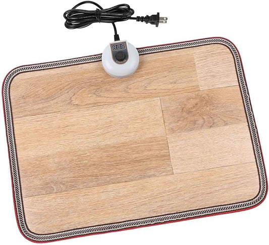Electric Heated Floor Mats - AC 110V Foot Heater, Heated Foot Warmer Mat Under Desk for Office and Home