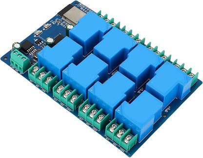EVGATSAUTO 8 Channel Relay Module, PCB Construction, Remote Control WiFi Smart Switch for Home Automation and Access Control