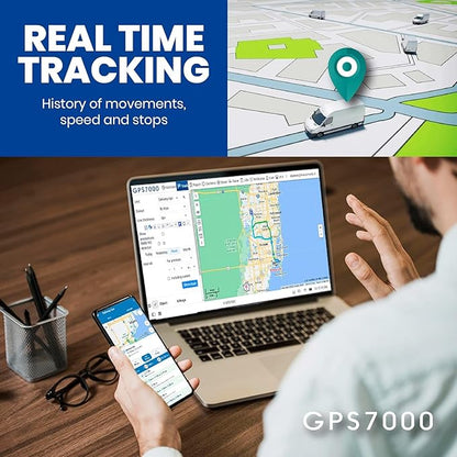 GPS7000 Hidden Vehicle GPS Tracker for Vehicles | 12 Months Service Included | 4G Car GPS Tracker Device | Easy Self-Installation | Real-Time Vehicle Tracking | Optional Renewal, No Mandatory Fees