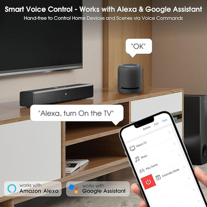SofaBaton X1S Universal Remote, All in One Universal Remote Control with Hub & APP, One-Touch Activities, Compatible with 60+Devices, IR/Bluetooth/WiFi/Alexa/Google Assistant, Raise to Wake