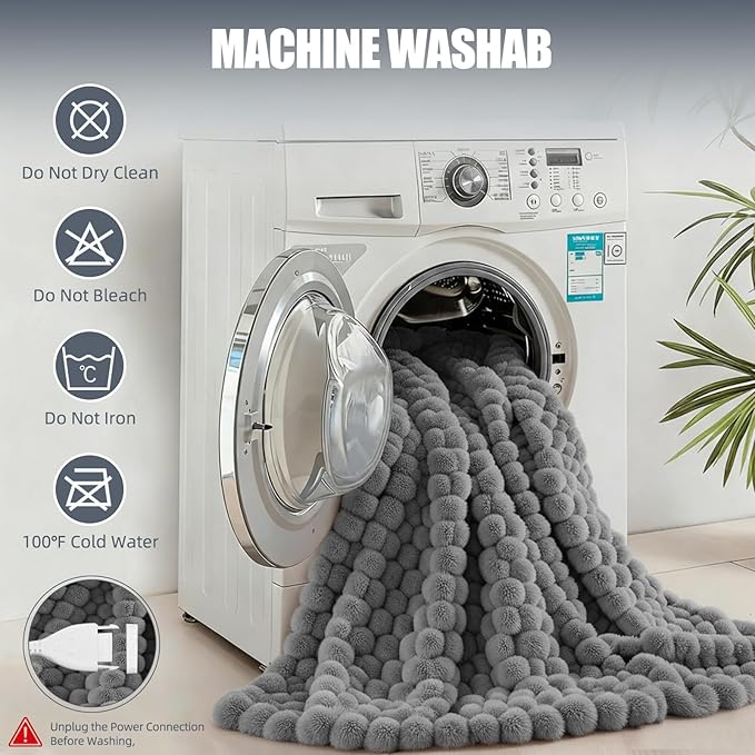 Electric Heated Blanket Throw 50" x 60" Soft Ribbed Faux Fur Flannel Fast Heating 12 Heat Levels 1–12H Timer & Overheat Protection & Auto Shut-Off & ETL FCC & Machine Washable Heated Throw (Gray)