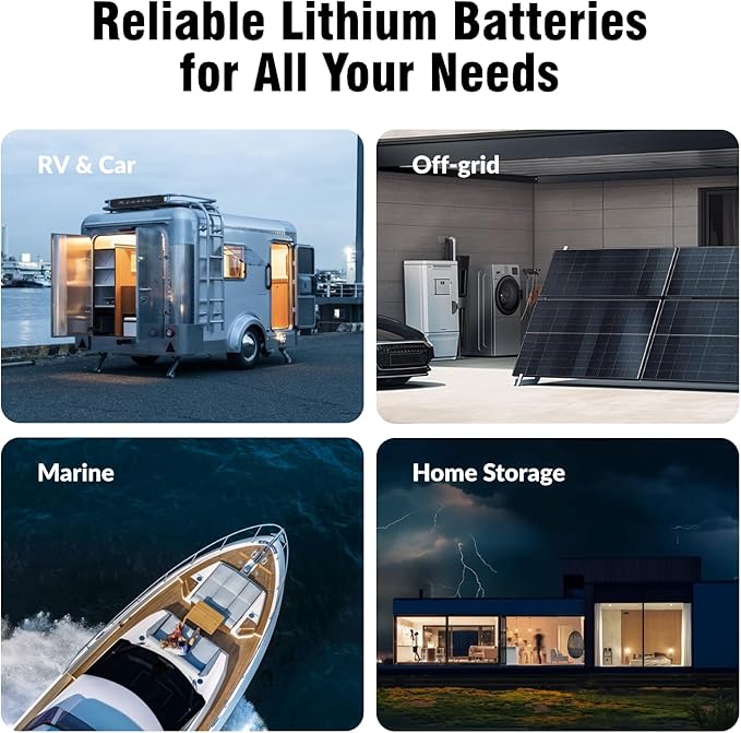 WattCycle 12V 628Ah LiFePO₄ Battery, Lithium Battery 12V 300A BMS, Lithium RV Batteries Built-in Bluetooth, IP65 Waterproof, 8038Wh Energy Storage, Perfect for Home Energy, RV, Marine, Solar, Off-Grid
