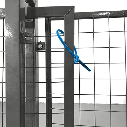 Adjustable Babyproof Lock, Easy Install on Cabinets, French Fridges, Baby Carriages, Kids’ Bikes, Helmet, Gates, Lock for Kids & Adults - French Door, Versatile Safety Solution (1 Pack Blue)