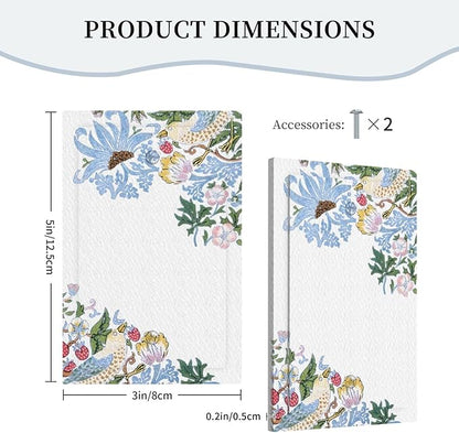 Decorative Light Switch Cover Plate Retro Morris Strawberry Rustic Plant Bird 1 Gang No Device Single Blank Outlet Covers Wall Plate Cover Switchplate Electrical Faceplate