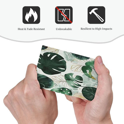 Boho Tropical Green Leaf Watercolor Banana Leaves Light Switch Cover Plate 1 Gang No Device Blank Electrical Wall Plates Faceplate Decorative Switch Plate For Bed Room Living Room Decor