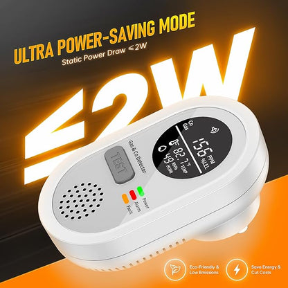 Carbon Monoxide detectors Plug in Wall, FayLuron Portable Carbon Monoxide Detector for Travel with Temperature & Humidity Display, Carbon Monoxide Alarm for Home/Hotel/RV