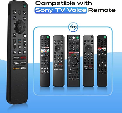 Voice Replacement for Sony TV Remote, for All 2019-2025 Sony Remote Control for Bravia Google/Android Smart 4K 8K LED OLED UHD TVs (with Backlit, Voice Control, Remote Finder and USB Changing)