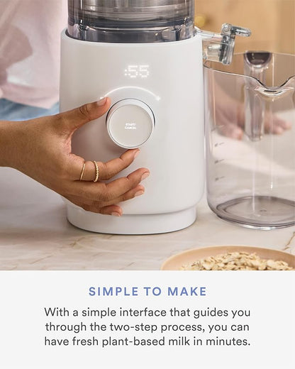 Nama M1 Plant Milk Maker – Homemade Oat, Seed, & Nut Milk Maker Machine – Smooth, Creamy Texture Barista Quality Milk in Minutes – Blends & Strains in One Container – Easy to Clean