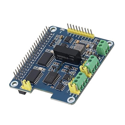 Generic CAN Bus Expansion Board, Dual Chip Stackable 2-Channel CAN Interface Communication 2 Channel Isolated Expansion Module Board for Pi WH 2B 3B 3B+
