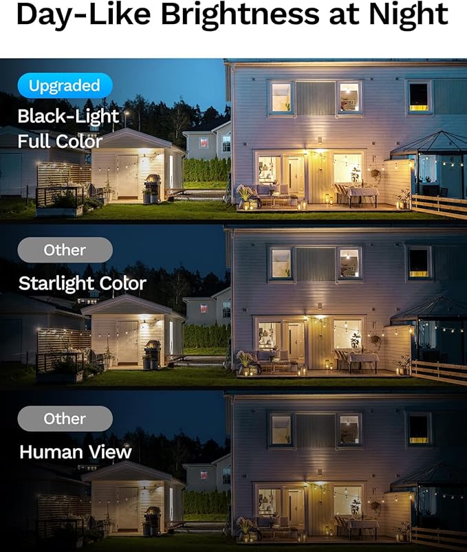 LongPlus 5MP 3K Window Camera for Home Security, 2.4G 5G WiFi Wireless Window Security Camera with Night Vision, Human/Car Detection, Two-Way Audio,24/7 Recording