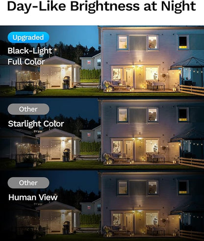LongPlus 5MP 3K Window Camera for Home Security, 2.4G 5G WiFi Wireless Window Security Camera with Night Vision, Human/Car Detection, Two-Way Audio,24/7 Recording
